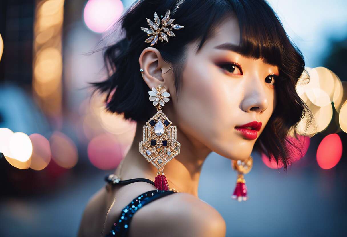 L'éclat des bijoux d'oreille sur la scène k-pop