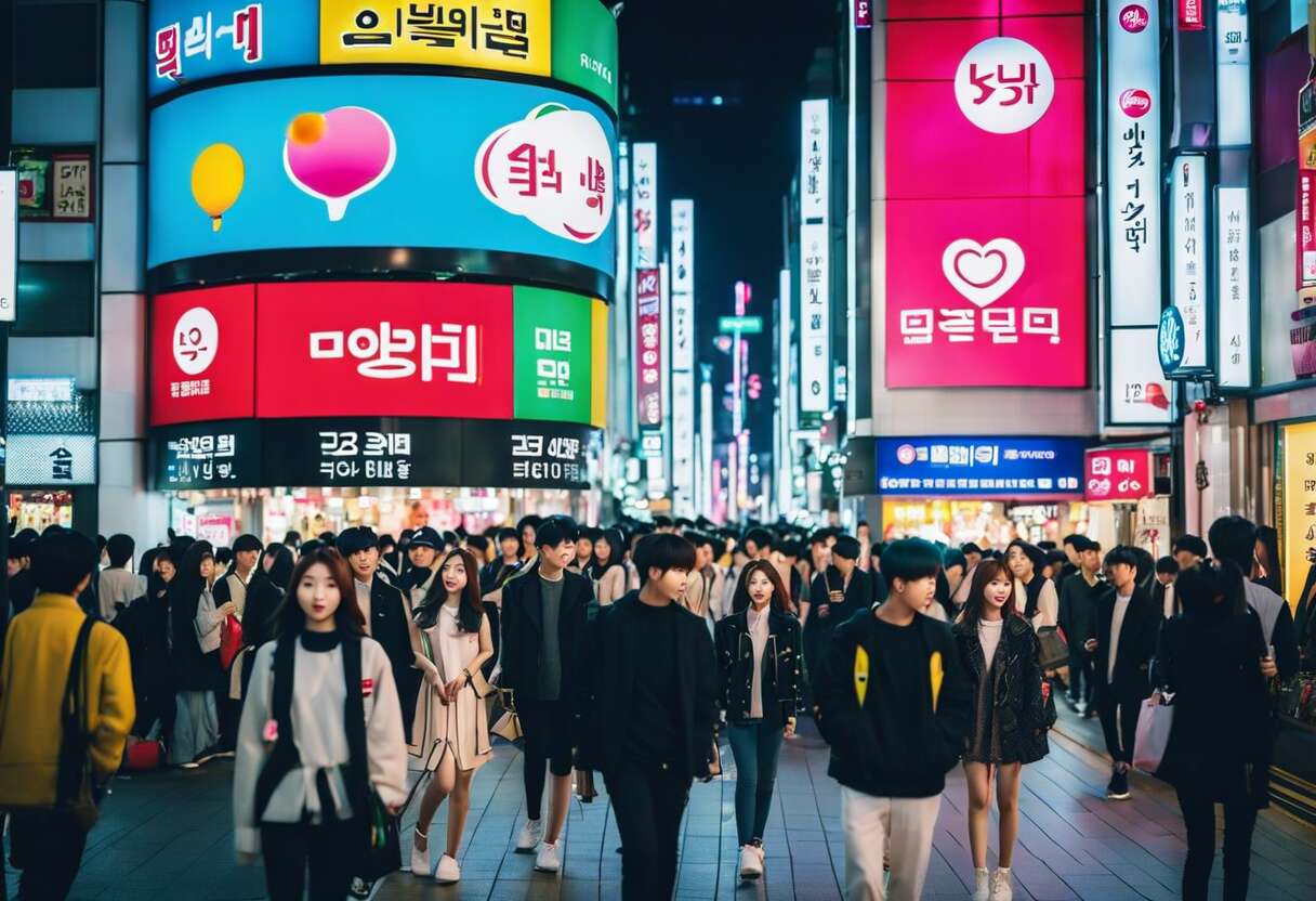 Myeongdong de nuit : entre achats tardifs et vie nocturne animée