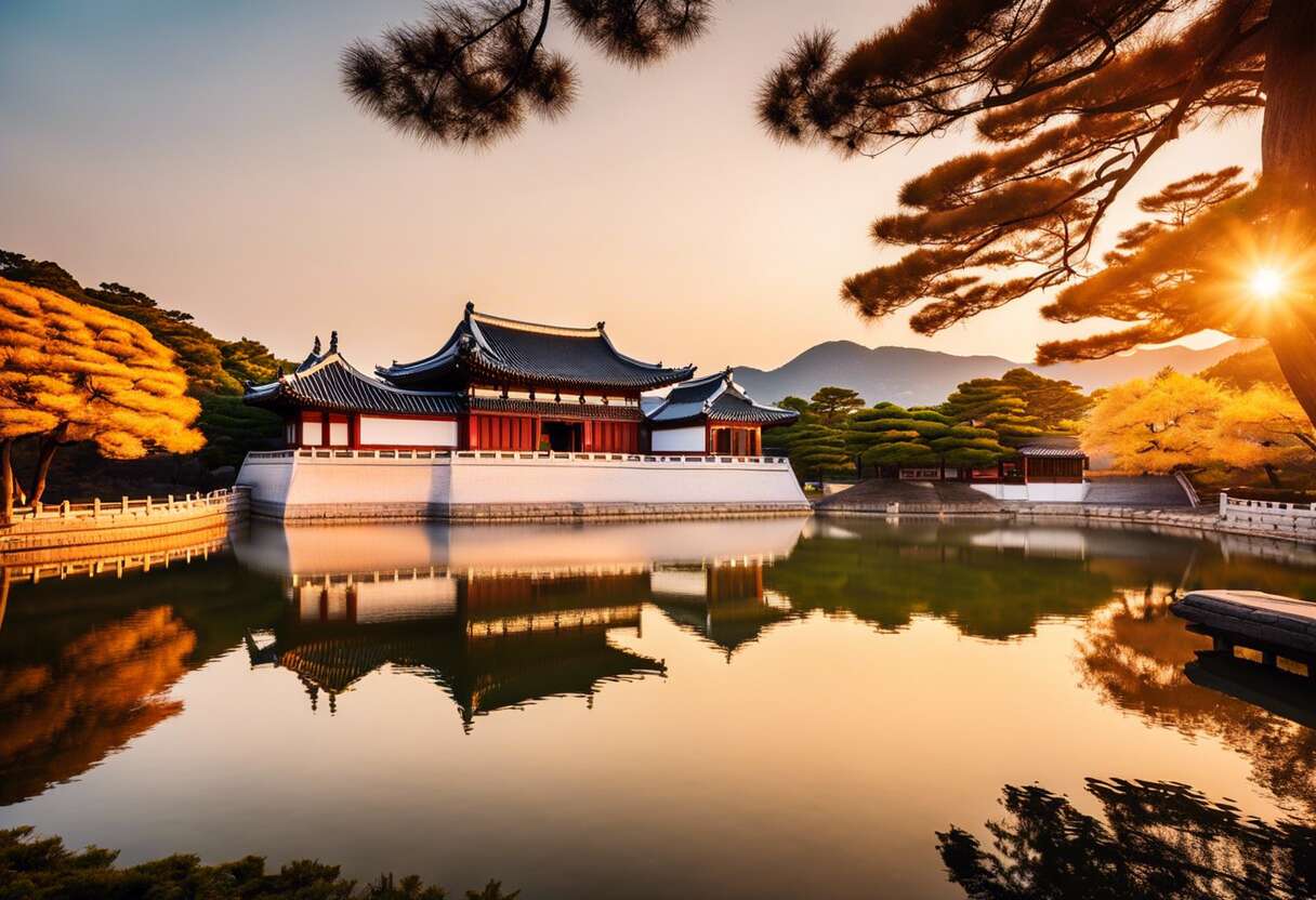 Le palais donggung et l'étang wolji : entre histoire et légende